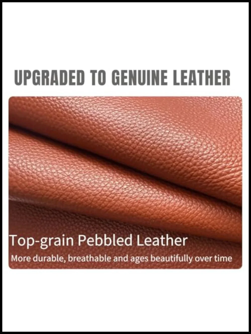Genuine Leather Hobo Bag with Two Adjustable Straps Work Crossbody Handbag